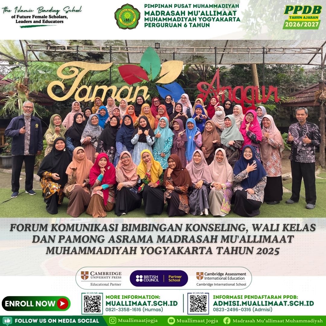 FORUM KOMUNIKASI BIMBINGAN KONSELING, WALI KELAS DAN PAMONG ASRAMA MADRASAH MU'ALLIMAAT MUHAMMADIYAH YOGYAKARTA TAHUN 2025