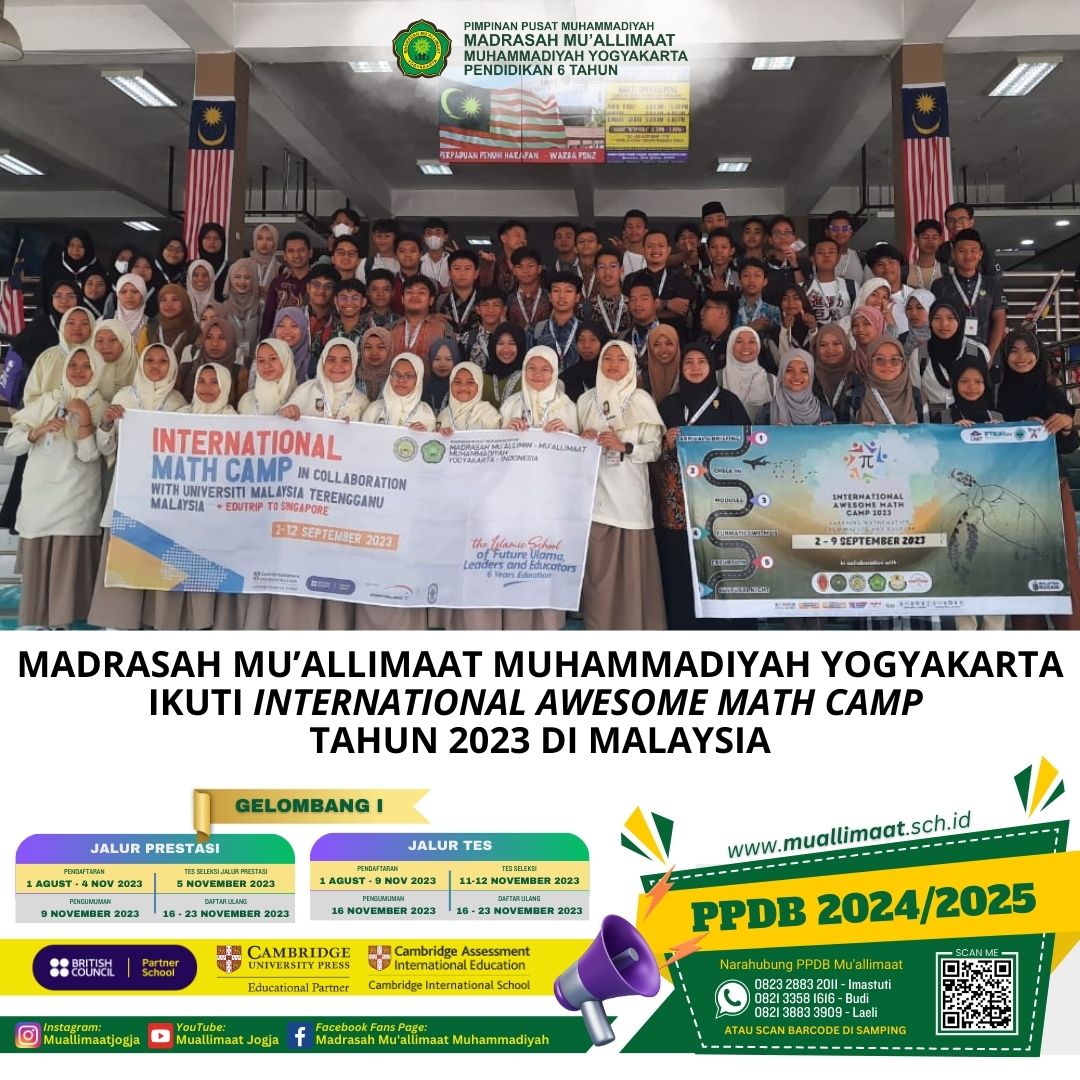 Madrasah Muallimaat Muhammadiyah Yogyakarta Ikuti International Awesome Math Camp Tahun 2023 Di 3790