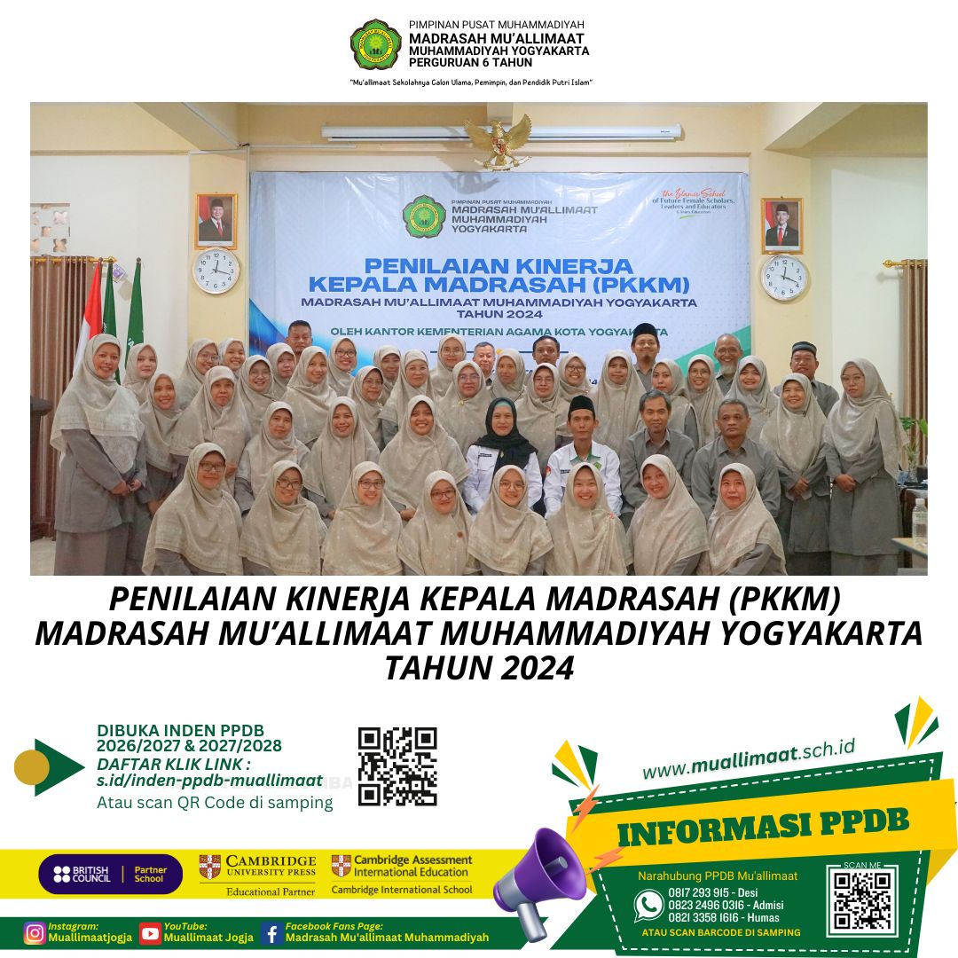 PENILAIAN KINERJA KEPALA MADRASAH (PKKM) MADRASAH MU’ALLIMAAT MUHAMMADIYAH YOGYAKARTA TAHUN 2024