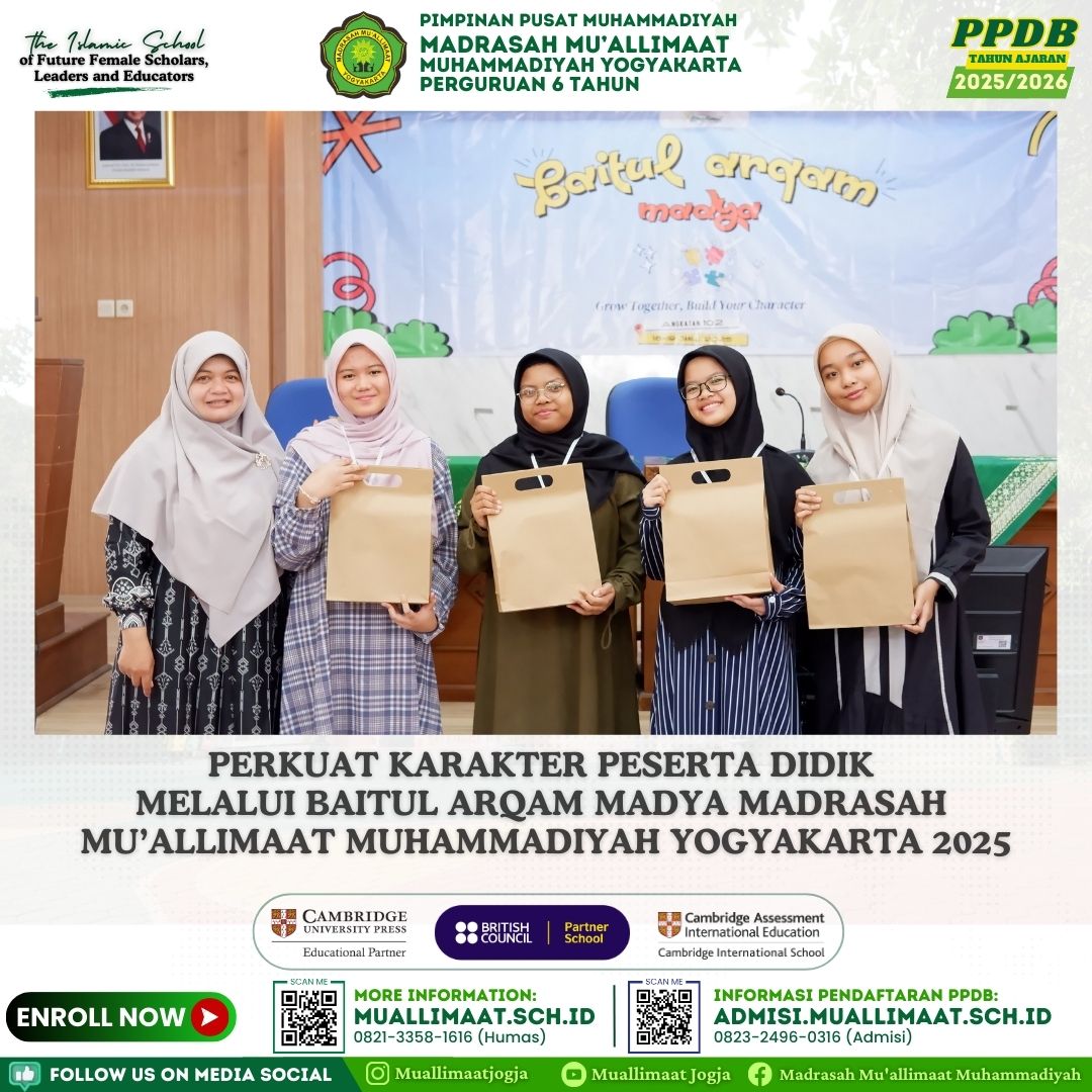 PERKUAT KARAKTER PESERTA DIDIK MELALUI BAITUL ARQAM MADYA MADRASAH MU’ALLIMAAT MUHAMMADIYAH YOGYAKARTA 2025